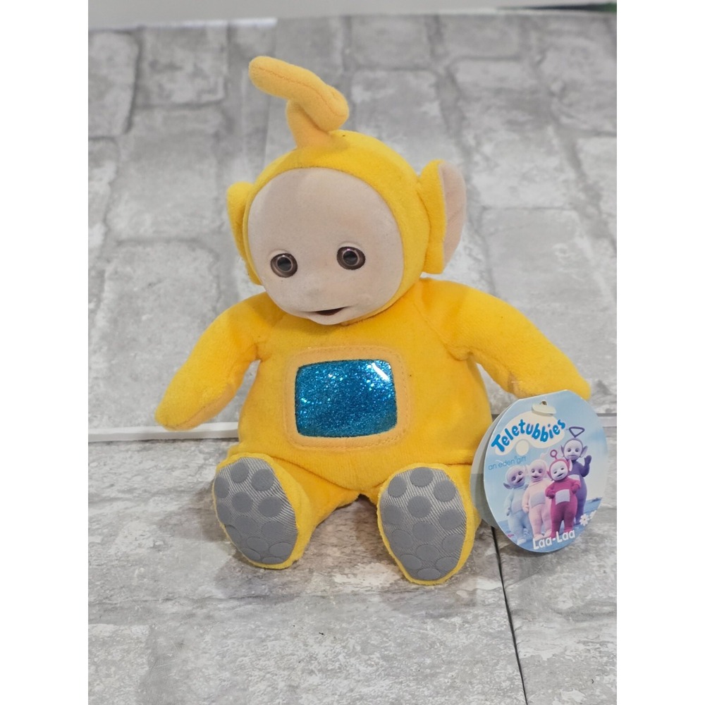 1998 Ragdoll Teletubbies 8" Laa-Laa Yellow Plush Doll Figure with Original Tags‎